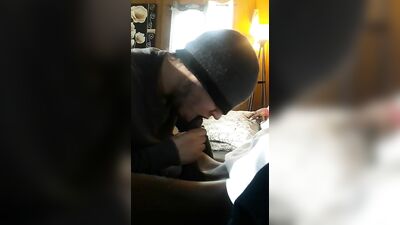 walks in on me and my company in the livingroom pt.1 (real)