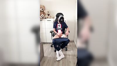 Twink boy cum in Sportswear