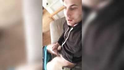 Cumming in my stepdads lounge