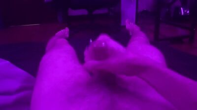Jerking of my hard cock till I CUM
