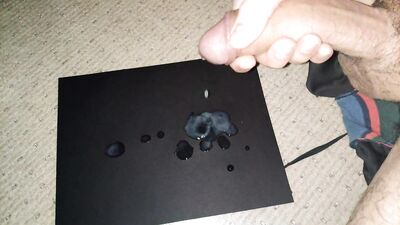 Precum Cum from Hard Curved Dick