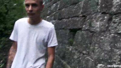 CZECH HUNTER 468 - Tattooed Twink Gets Dirty Out In Public