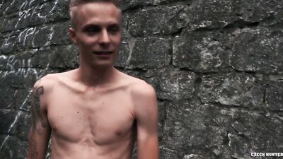 CZECH HUNTER 468 - Tattooed Twink Gets Dirty Out In Public