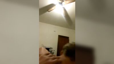 Straight blonde twink sucks dick while texting