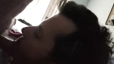 100% REAL FIRST TIME!! Young straight guy learning to suck cock with an old guy!