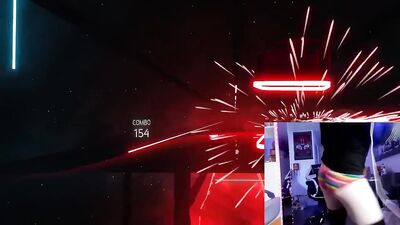 Femboy Ass Jiggles to BeatSaber