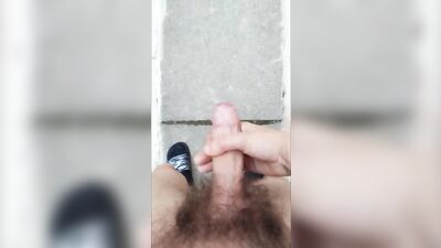 Uncut British Teen Wanking Outdoors