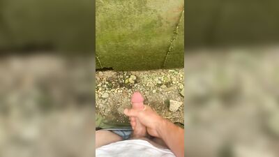 Huge Outdoor Cumshot