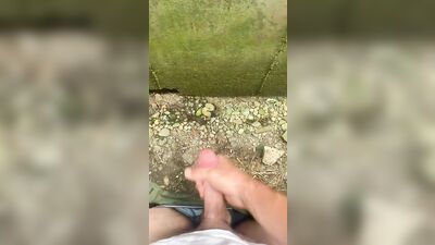 Huge Outdoor Cumshot