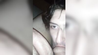 out twink fem boi sucks cock and balls in motel