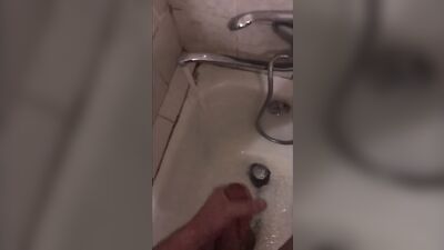Pissing and jerk off