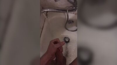 Pissing and jerk off