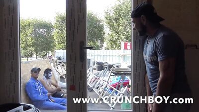 trio bareback with 3 sexy french twinks big cock fuck in Bordeaux