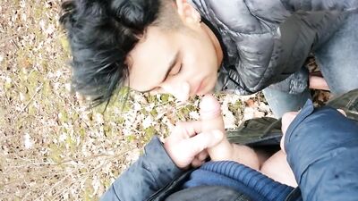 Cum on tongue and swallow