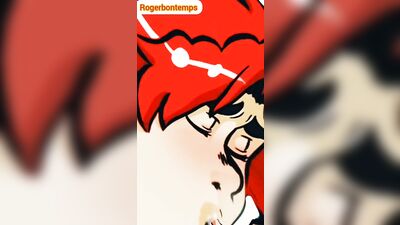 Readhead emo deepthroat blowjob his twink roommate Cartoon porn