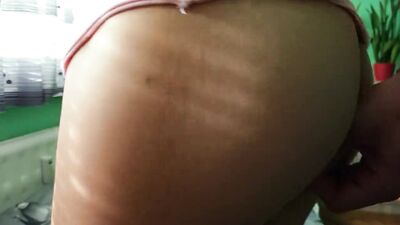 Found step brother´s condom after he fucked girl - reuse both condom sides