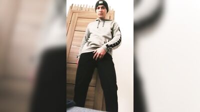 Twink boy masturbating