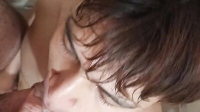 POV MY HUSBAND SWALLOWS MY HARD AND VEINY COCK