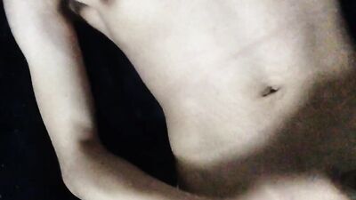 Sexy nude boy teases his hard Dick and cums on his naked body