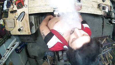 BF Caught On Cam Fucking Fleshlight and Vaping At My Workbench