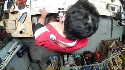 BF Caught On Cam Fucking Fleshlight and Vaping At My Workbench