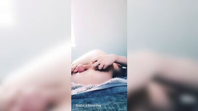 Femboy sissy rides Dildo for the first time