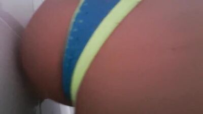 Shower time big dildo in my bubble ass