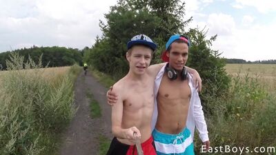 Cute Twinks Enjoying a Adventure Holidays