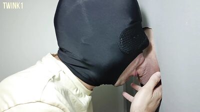 Two 20-year-old twink friends come to my gloryhole to get their cum, delicious.