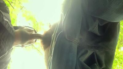 Amateur public blowjob from soft cock till cum