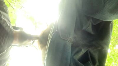 Amateur public blowjob from soft cock till cum