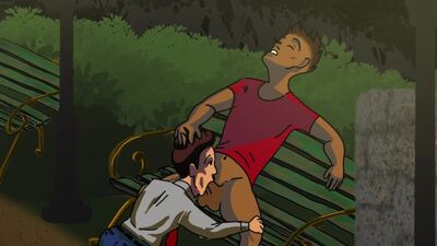 MidCummer's Night Dream Public Park Group Sex Night Cartoon Animation Gay Orgy Bukakke