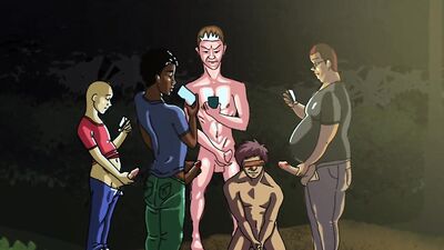 MidCummer's Night Dream Public Park Group Sex Night Cartoon Animation Gay Orgy Bukakke