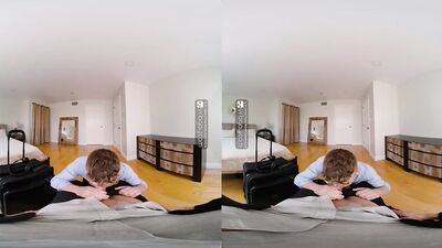 VRB Gay Bareback hotel adventure with hot twink gay Jack Waters VR Porn