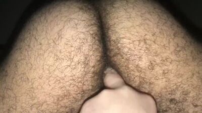 Daddy cums in boys hole then fingers with delight
