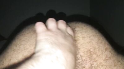 Daddy cums in boys hole then fingers with delight