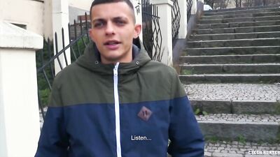 CZECH HUNTER 512 - Amateur Bareback POV In Tight Twink Shaved Ass