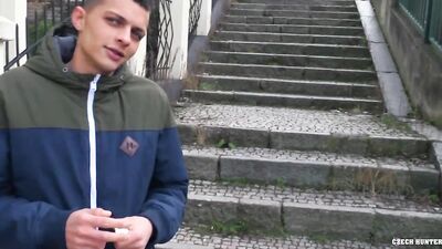 CZECH HUNTER 512 - Amateur Bareback POV In Tight Twink Shaved Ass