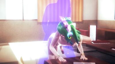 Yaoi Femboy - Green hair anal