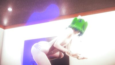 Yaoi Femboy - Green hair anal