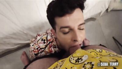 His straight friend gets fucked in the pool