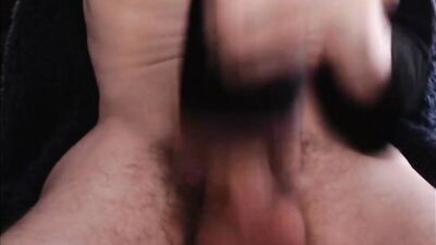 British lad cumming hard through fleshlight messy with sound