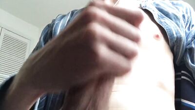 Twink Jerking Off and Cumming on a Hot Day