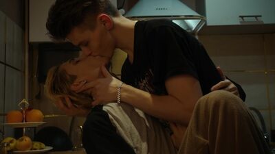 Hot sex on the kitchen table