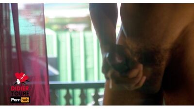 Jerking Off Dick For The Neighbors To Catch Me