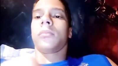 Young webcam star show-off his big dick in Skinny boy masturbates porn!