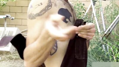 Stealing Cigarettes - Bareback Father and Step Son Deepthroat