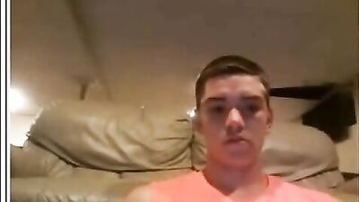 Orange shirt Cumshots Handjobs: Amateur Men in Action