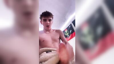 Young White Boys Perfect Ending Cumshot - A Web Cam Solo!