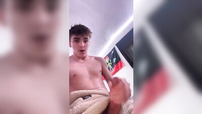 Young White Boys Perfect Ending Cumshot - A Web Cam Solo!
